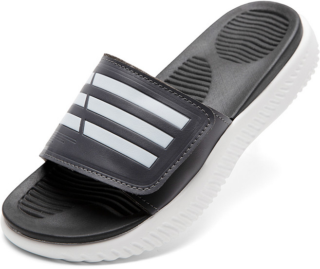 페이퍼플레인 국내제작 남녀공용 빅사이즈 슬리퍼 실내화 슬라이드 벨크로 이중쿠션 푹신한 사무실화 PP1558