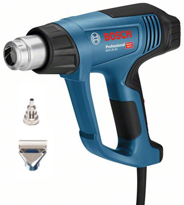 보쉬 GHG20-63 디지털 히팅건 열풍기 2000W 노즐2개 포함, 1개