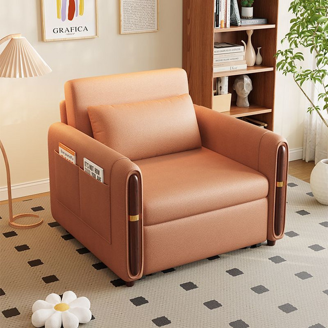 루스리더 라텍스 접이식 침대 소파베드 GS10, 오렌지