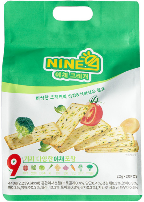 NINE 야채크래커, 1개, 440g