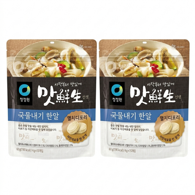 맛선생 멸치디포리 국물내기 한알, 60g, 2개