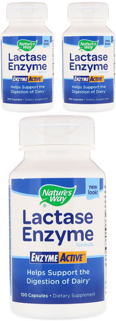 Nature's Way 然萃維 乳糖酶活性酵素膠囊, 100顆, 3罐