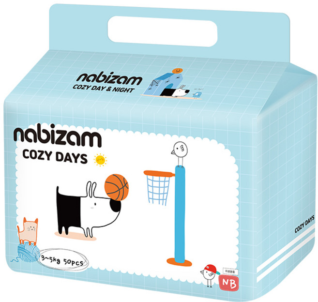 [체험팩] 나비잠 기저귀 코지밴드 4장 모음, 신생아용(NB), 4매