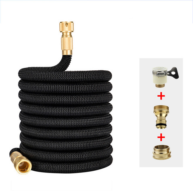 가남 초강력 고압 분사 세차호스 베란다호스, 블랙, 15m