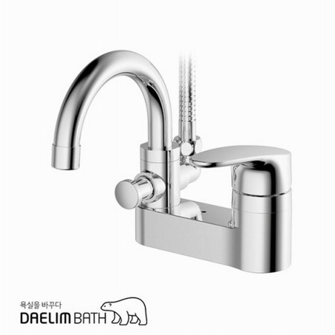 BFB425 바트라 세면 샤워겸용 수전 4인치 투홀 BFB-425, 1개