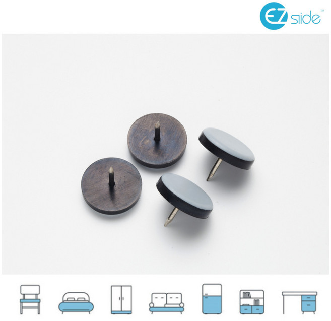 이지슬라이드 가구슬라이딩패드 층간소음방지 식탁의자다리패드 의자양말 의자발커버 (9종), 3. 못형 EZN-20