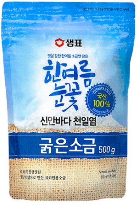 샘표 한여름눈꽃 굵은소금, 500g, 3개
