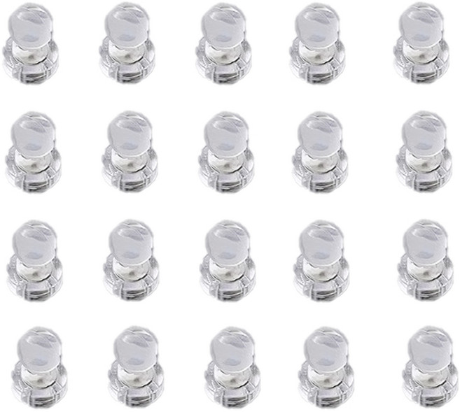 미니 냉장고 투명 자석 체스형 메모, 20개, 클리어