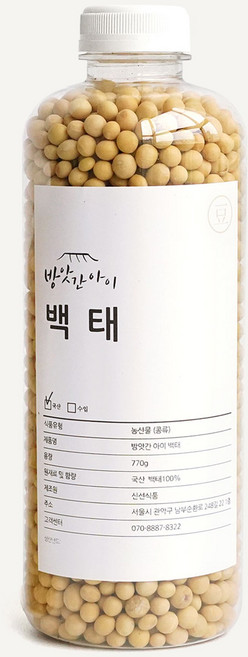 백태 메주콩 장단콩 국산 파주 방앗간아이, 1개, 1L