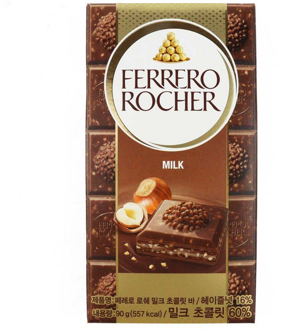 페레로로쉐 밀크 초콜릿 바, 90g, 2개