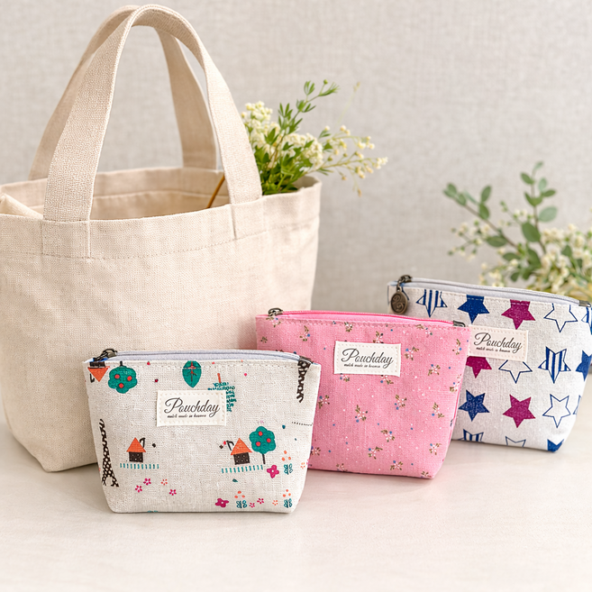 셀르온 미니 다용도 파우치 3종 구성