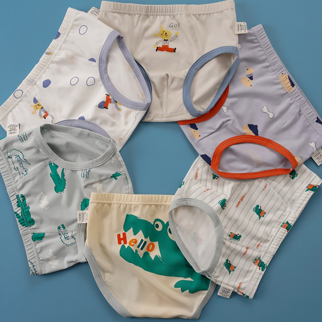 [빌도르] 삼각 헬로헬로 6매 남아 팬티 아동 키즈 어린이 유아동 속옷 세트