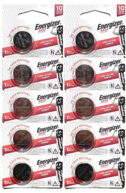 에너자이저 코인 CR2032 건전지, 1개입, 10개