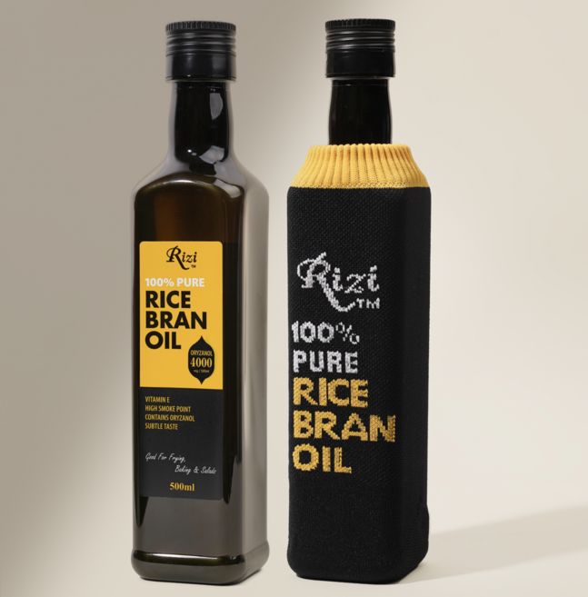 리지 현미유 500ml 2병 + 리지 보틀커버 1개 세트, 2개