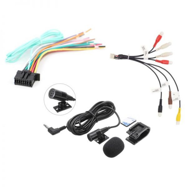Xtenzi 자동차 오디오 케이블 세트 XT3314 RCA 와이어 하네스 마이크 파이오니어 AVH240EX AVH-240EX DMH130BT DMH240EX DMH241EX D, Xtenzi 자동차 오디오 케이블 세트 XT3314 R