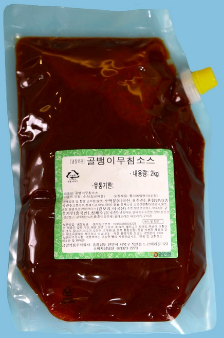금양식품 골뱅이무침소스 2KG 비빔국수 양념 오징어무침, 1개