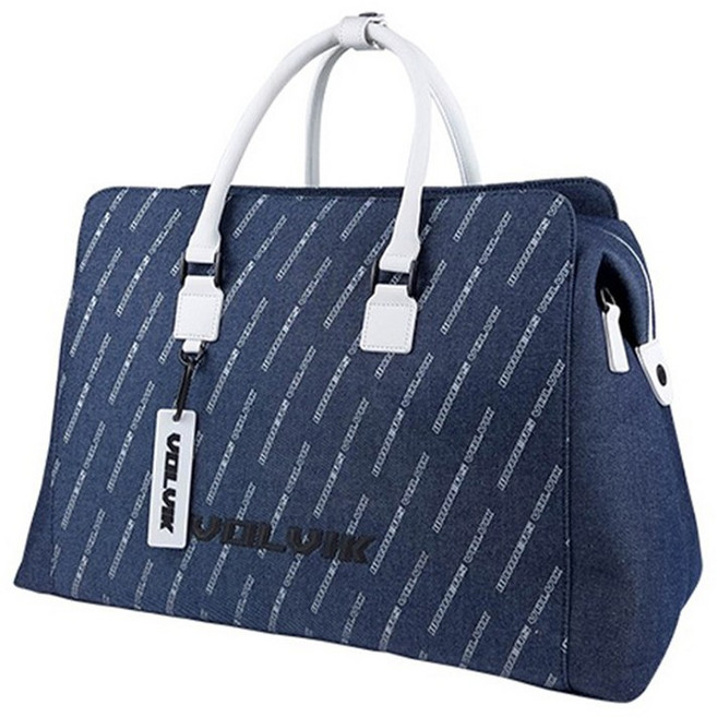 볼빅 VBCB 프리미엄 데님 보스턴백, 블루