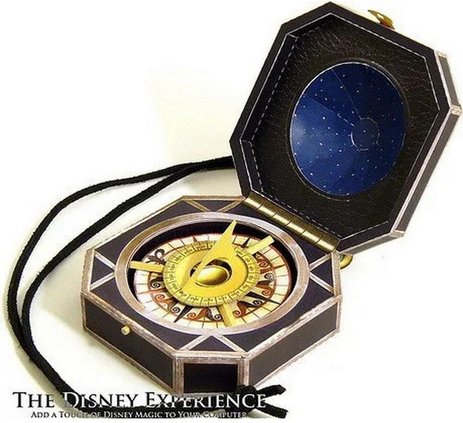 종이 모델 모형 스케일 캐리비안의 해적 잭 나침반 수제, 1개, 기본