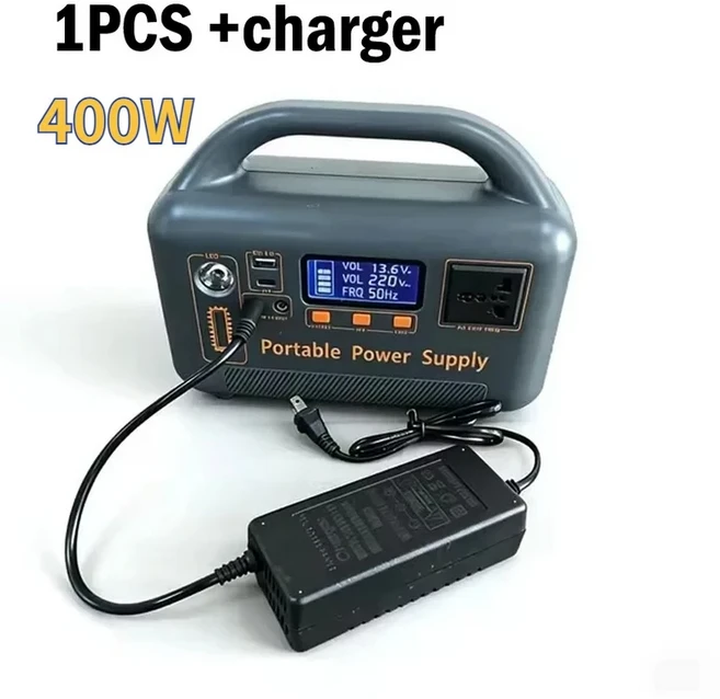 500W 220V 휴대용 파워스테이션 태양광 발전기 461Wh 36Ah 대용량 LiFePO4 파워뱅크 캠핑 RV 비상 에너지용, 01 300W~500W, 01 220V용, 02 400W with Charger