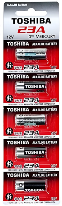 도시바 알카라인 정품 23A 건전지 12V, 1개입, 5개