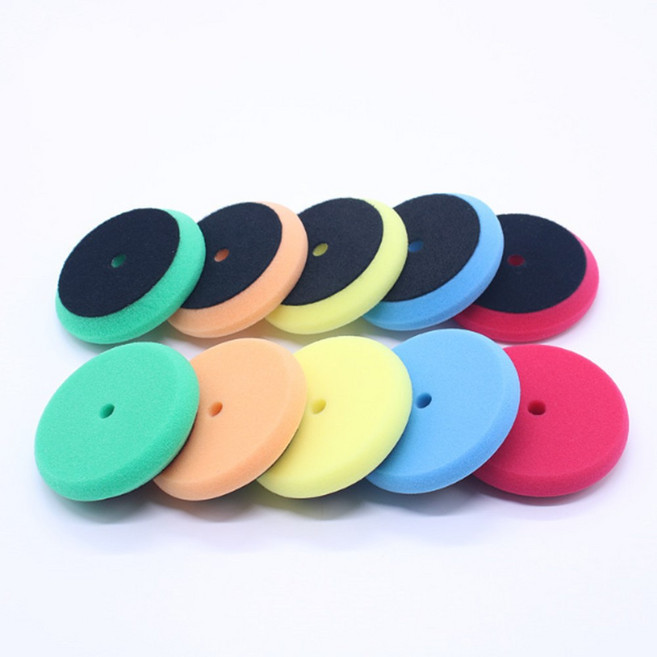 3인치 광택 스펀지 폼 패드 초벌 중벌 마무리