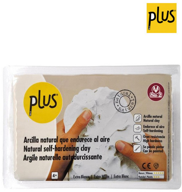 Sio-2 PLUS 칼라 찰흙 1kg 엑스트라 흰색, 1개
