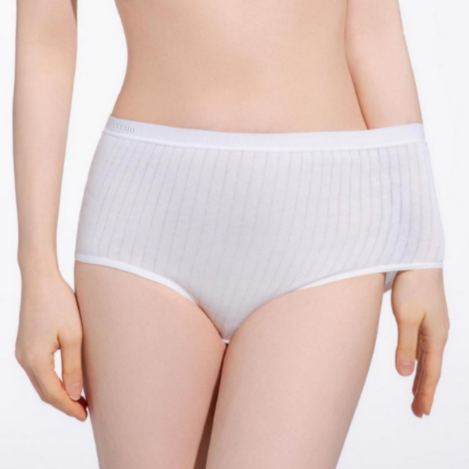 Vitemo 여성용 순면 멸균 개별포장 일회용 팬티 휴대용 여행 속옷 10장