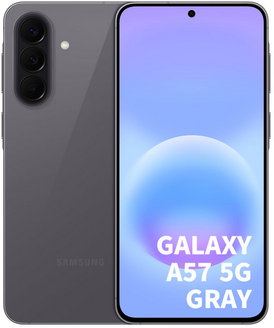 7위 - 삼성 갤럭시A57 128GB 8램 그레이 듀얼심+E심 5G 관세포함 자급제폰, 단품, 단품