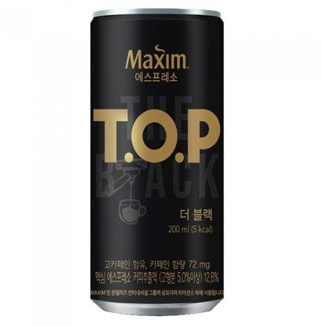 동서식품 맥심 티오피 더블랙 200ml x 72개