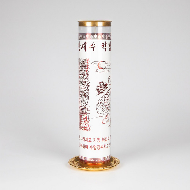 [박스단위] 식물성 부적초 7일초 (1박스) 케이스초 연화양초, 만재수적갑부(1박스 20개), 20개