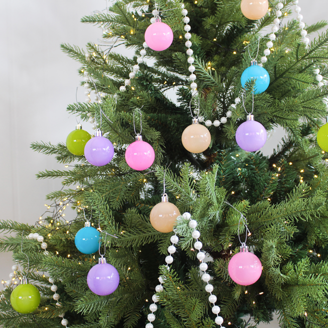 [해피인어스] 마카롱 오너먼트세트 30P 크리스마스 트리 장식볼, 1개