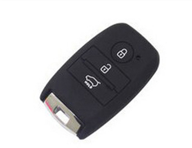 기아 호환 실리콘 키케이스, 블랙, .