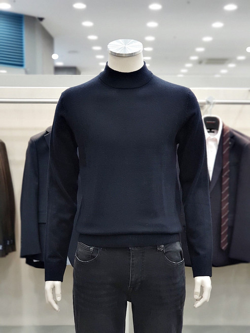 파렌하이트 캐시미어 실크 모크넥 니트 FJUCX8511NAD_DJ