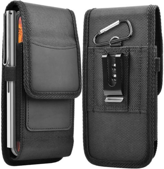 FiiO M21 JM21 M23 M11S M11 Plus M15 M15S M33 R2R MP3 플레이어용 나일론 파우치 홀스터 벨트 루프 클립 및 카라비너 포함 플레이어와, black