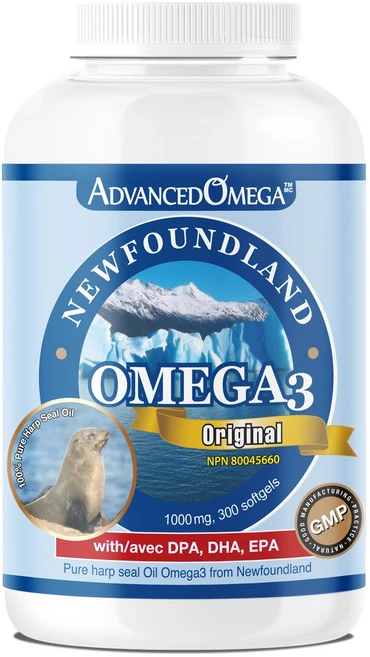 어드밴스드 오메가 뉴펀들랜드 오메가 3 1000mg 300 소프트겔, 1개, 300정 - 쿠팡