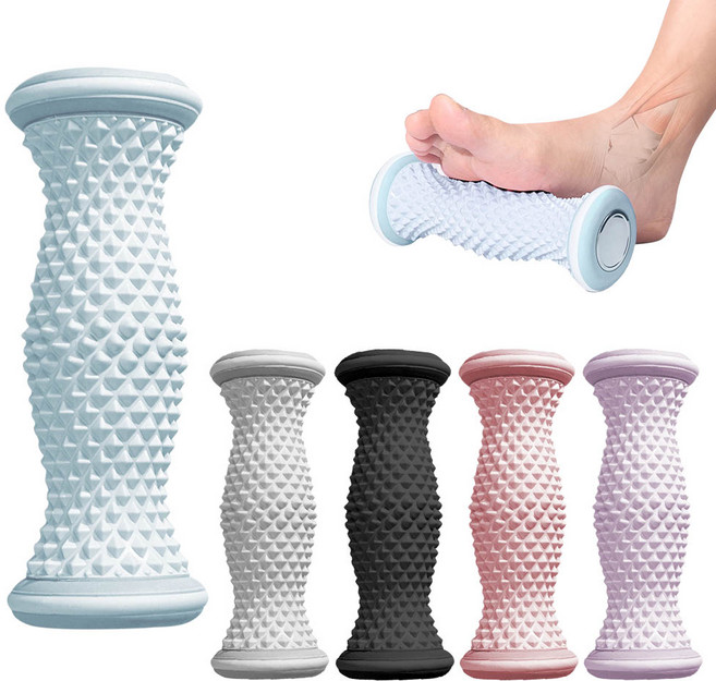 깔끔더하기 발 마사지 발바닥 지압 롤러 마사지볼, 하늘색, 1개