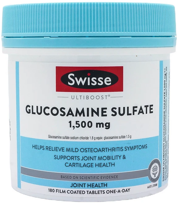 Swisse 울티부스트 글루코사민 설페이트 1500mg 180정, 1개 - 쿠팡