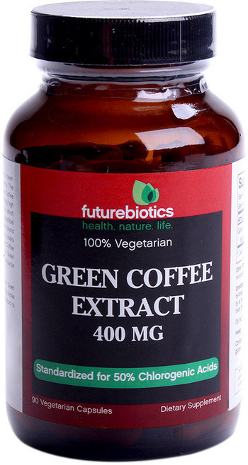 Futurebiotics 그린 커피 추출물 400mg 베지테리안 캡슐, 90개입, 1개, 90정