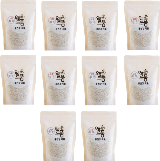 홍천 누룽지향 웰품 고향 찹쌀 500g 10개, 등급 없음