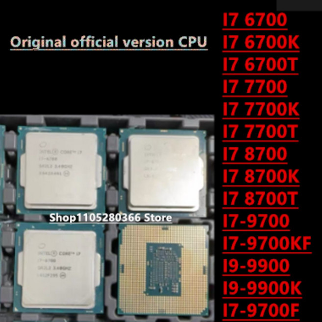 I7-6700K 7700T 9700KF I9-9900 I3-6100T 7100 6300 7300 I3-7350K I5-6400 6500TE I5 6600T 7400 I5-7500, 37 I3-6300