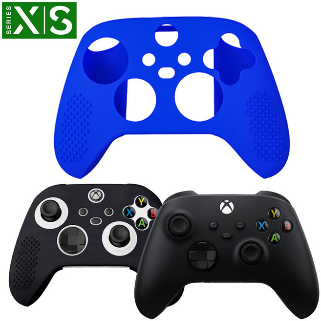 XBOX 엑박 패드 커버 4세대 컨트롤러 실리콘 케이스, 블루, 1개