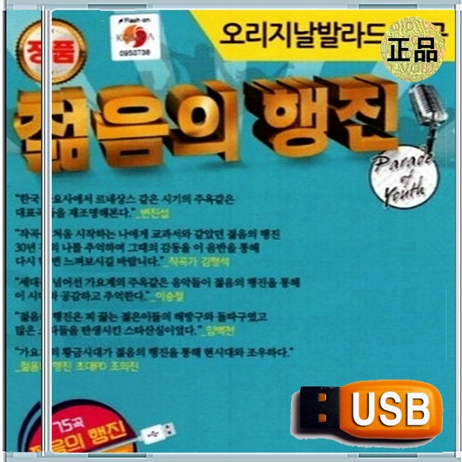 USB 전인권 이승철 들국화 김현식 조덕배 린 오리지날 발라드 75곡