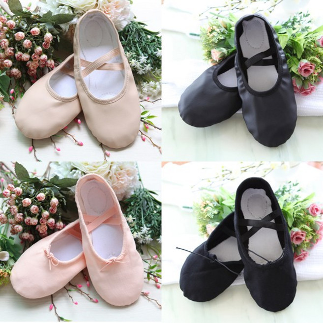 제이앤제이 주니어성인 가죽/천 발레슈즈모음, 가죽, 240, 검정