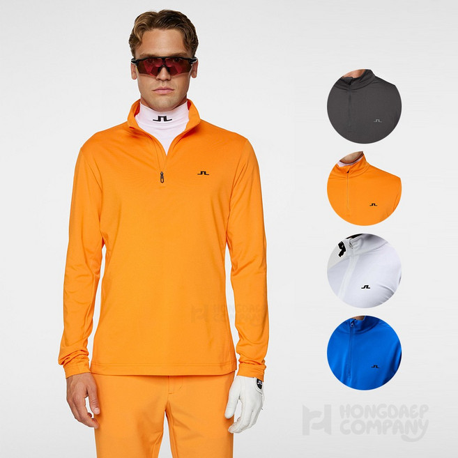 제이린드버그 하프넥 긴팔티셔츠 봄 가을 골프웨어 집업티셔츠