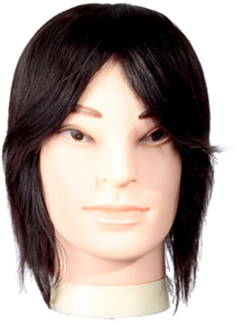 [LLECO] 100% 인모 12인치 남자 통가발, 1개