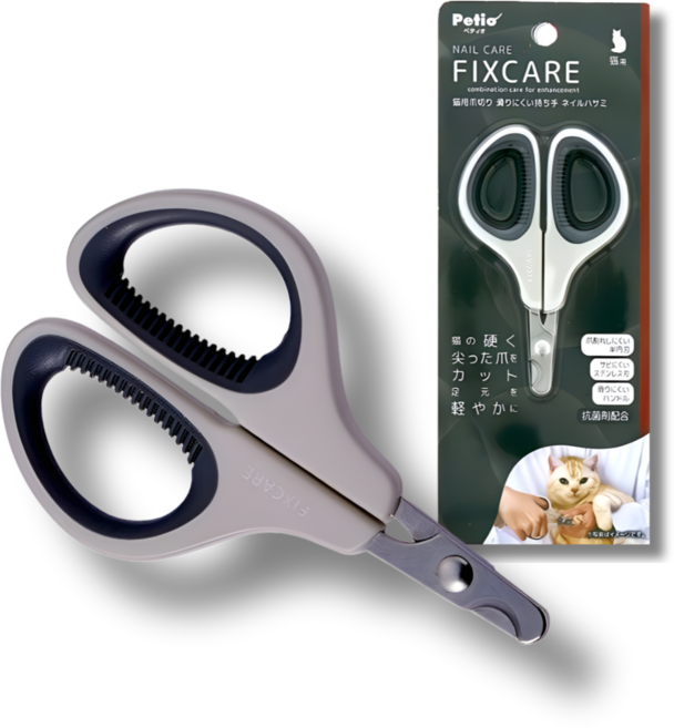 일본 페티오 고양이 가위형 발톱깎이 안전한 발 건강관리 FIXCARE, 1개