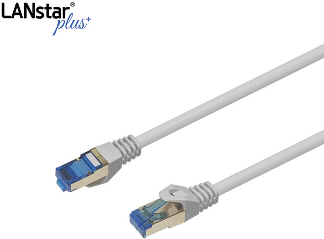 LANstar Cat.7 S/FTP 기가 랜케이블 1M/LSP-7SSTPD-1MG/10Gbps 전송속도/초고속 인터넷 케이블/랜선/600MHz 대역폭/26AWG/연선/4페어, 1개