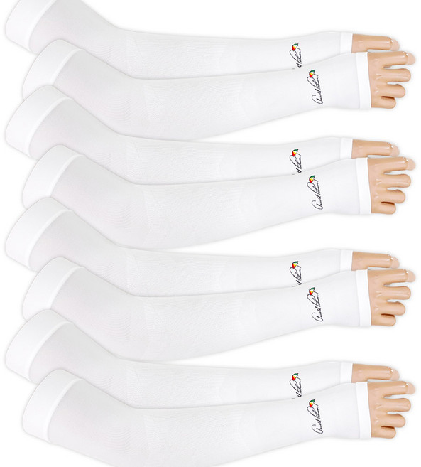 아놀드파마 남여공용 아이스 쿨링 손등형 쿨토시 4세트, 화이트