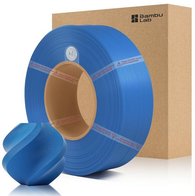 Bamboo PLA 매트 리필 필라멘트 1.75mm 1KG (2.2lbs) Bambu Lab A1/X1/P1 시리즈 3D 프린터용 RFID 포함 쉬운 인쇄 3D 프린팅 필라, Marine Blue 11600