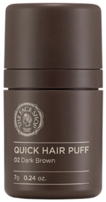 더페이스샵 퀵 헤어 퍼프섀도 7g, 02 BROWN (다크브라운), 1개